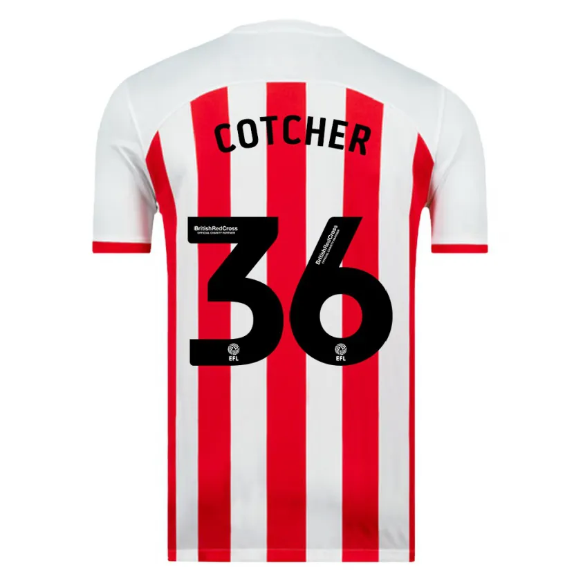 Danxen Niño Camiseta Mason Cotcher #36 Blanco 1ª Equipación 2023/24 La Camisa