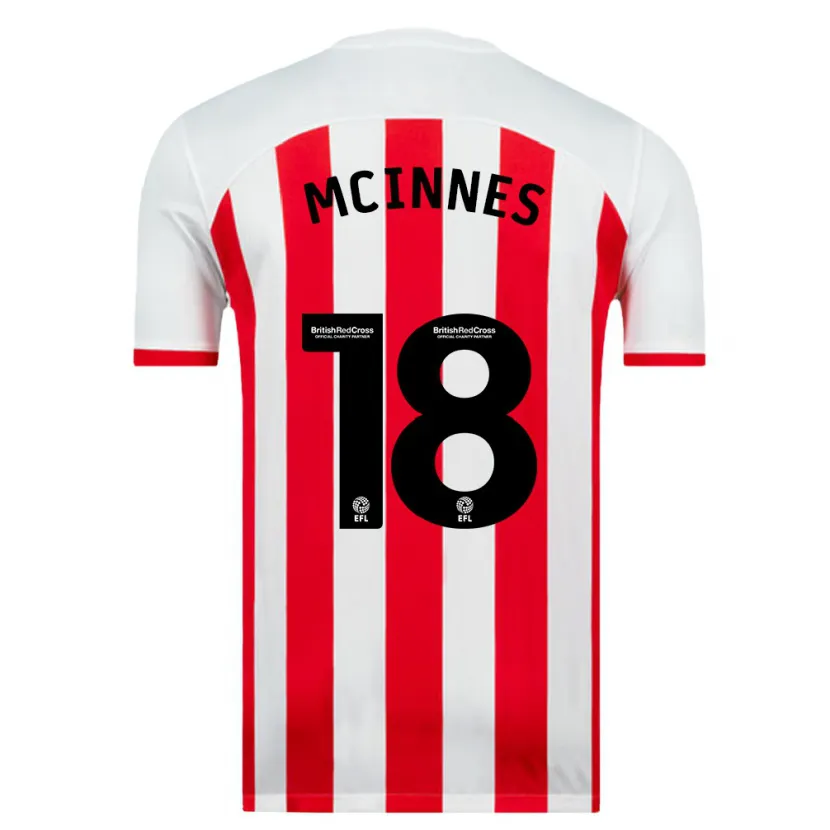 Danxen Niño Camiseta Libby Mcinnes #18 Blanco 1ª Equipación 2023/24 La Camisa