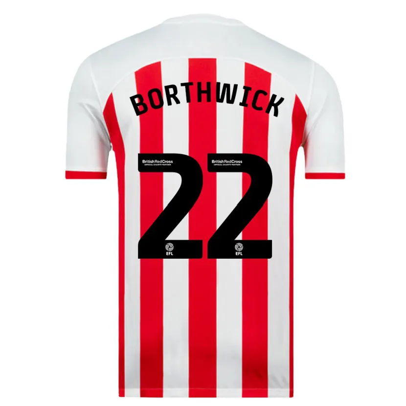 Danxen Niño Camiseta Megan Borthwick #22 Blanco 1ª Equipación 2023/24 La Camisa