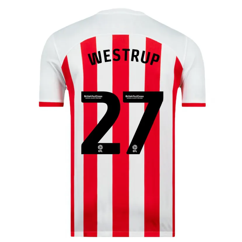 Danxen Niño Camiseta Brianna Westrup #27 Blanco 1ª Equipación 2023/24 La Camisa