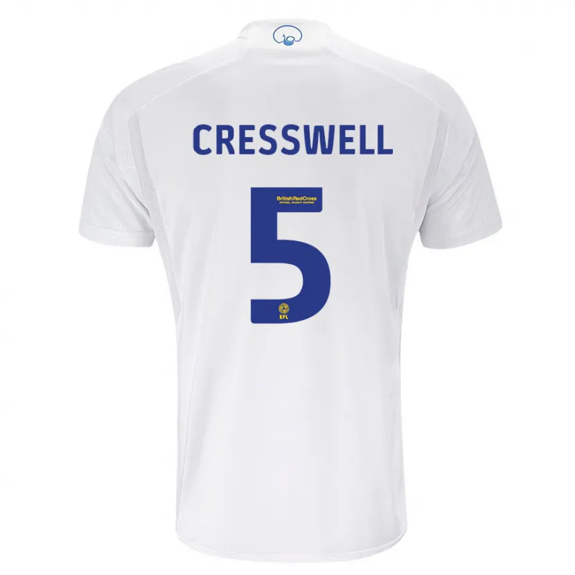 Danxen Niño Camiseta Charlie Cresswell #5 Blanco 1ª Equipación 2023/24 La Camisa