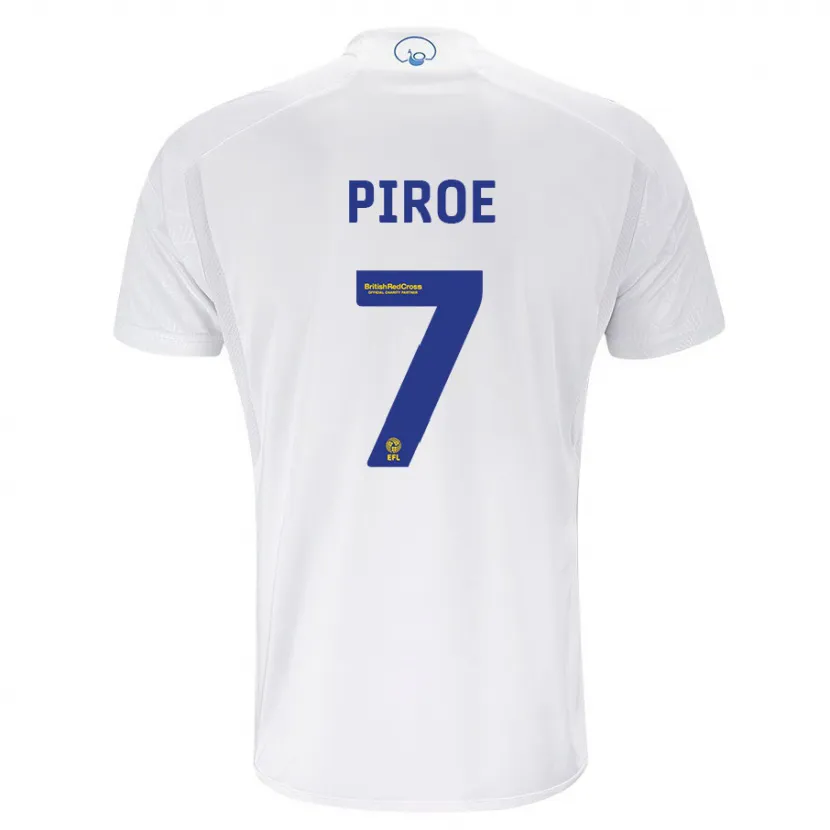 Danxen Niño Camiseta Joël Piroe #7 Blanco 1ª Equipación 2023/24 La Camisa