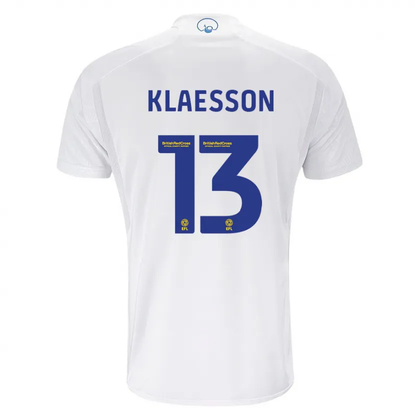 Danxen Niño Camiseta Kristoffer Klaesson #13 Blanco 1ª Equipación 2023/24 La Camisa