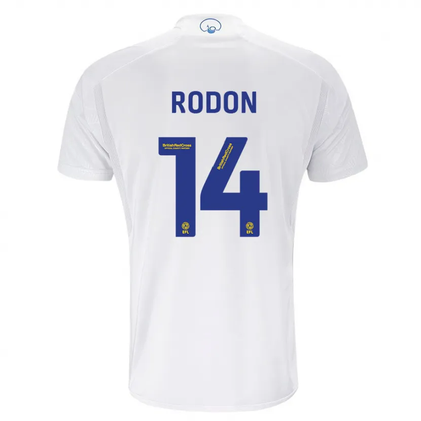 Danxen Niño Camiseta Joe Rodon #14 Blanco 1ª Equipación 2023/24 La Camisa