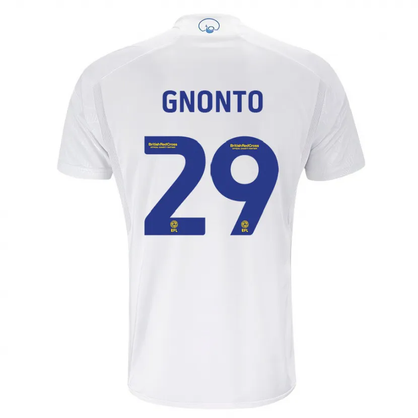 Danxen Niño Camiseta Wilfried Gnonto #29 Blanco 1ª Equipación 2023/24 La Camisa