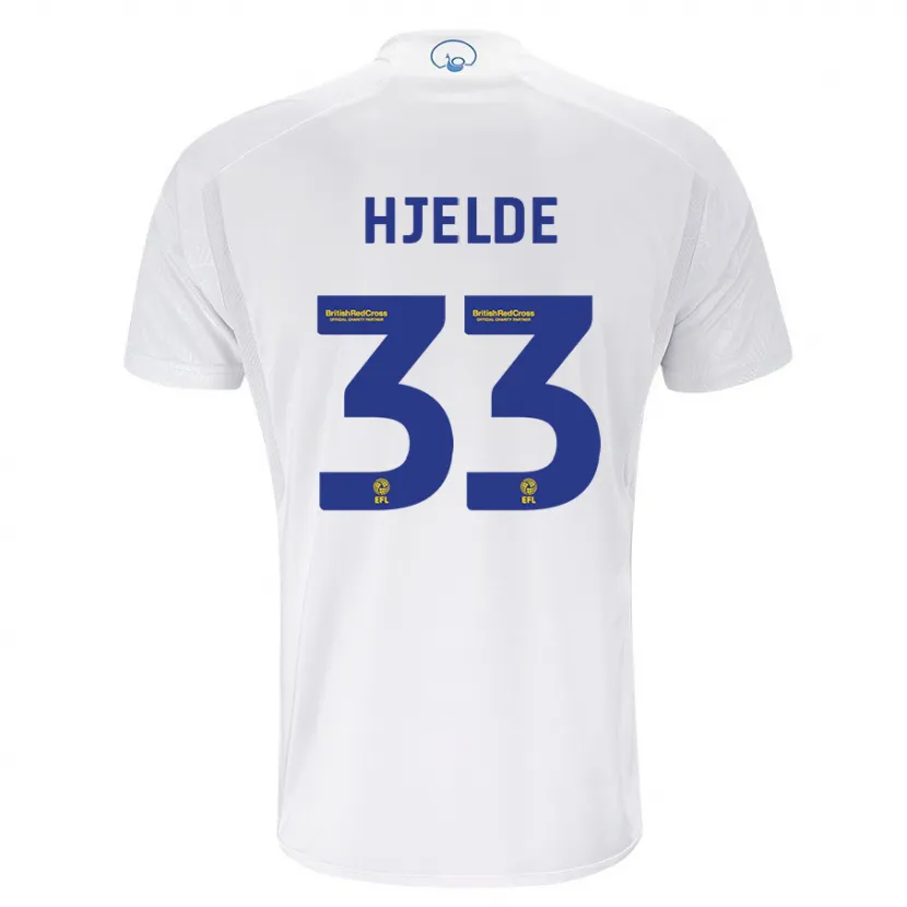 Danxen Niño Camiseta Leo Fuhr Hjelde #33 Blanco 1ª Equipación 2023/24 La Camisa