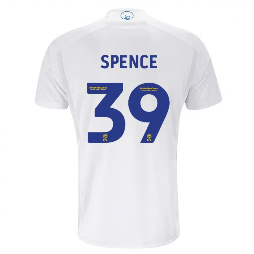 Danxen Niño Camiseta Djed Spence #39 Blanco 1ª Equipación 2023/24 La Camisa