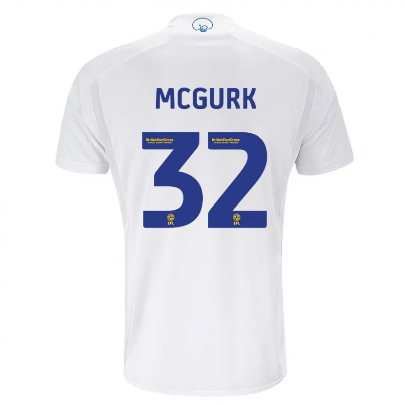 Danxen Niño Camiseta Sean Mcgurk #32 Blanco 1ª Equipación 2023/24 La Camisa