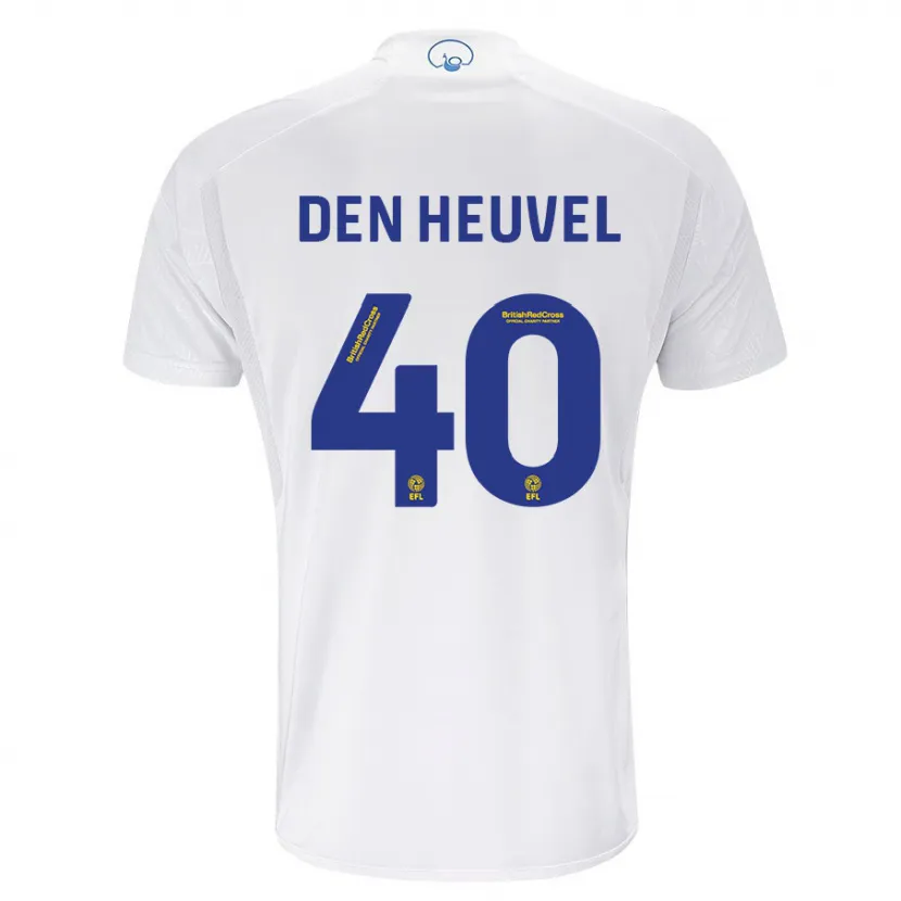 Danxen Niño Camiseta Dani Van Den Heuvel #40 Blanco 1ª Equipación 2023/24 La Camisa