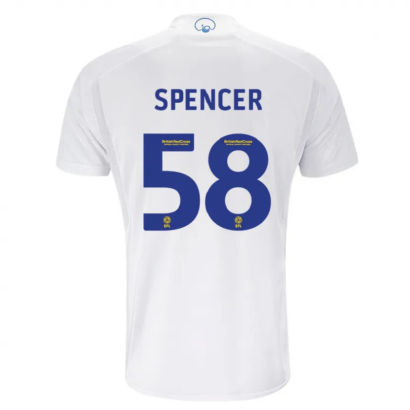 Danxen Niño Camiseta Morten Spencer #58 Blanco 1ª Equipación 2023/24 La Camisa