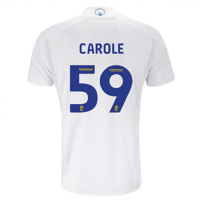 Danxen Niño Camiseta Keenan Carole #59 Blanco 1ª Equipación 2023/24 La Camisa