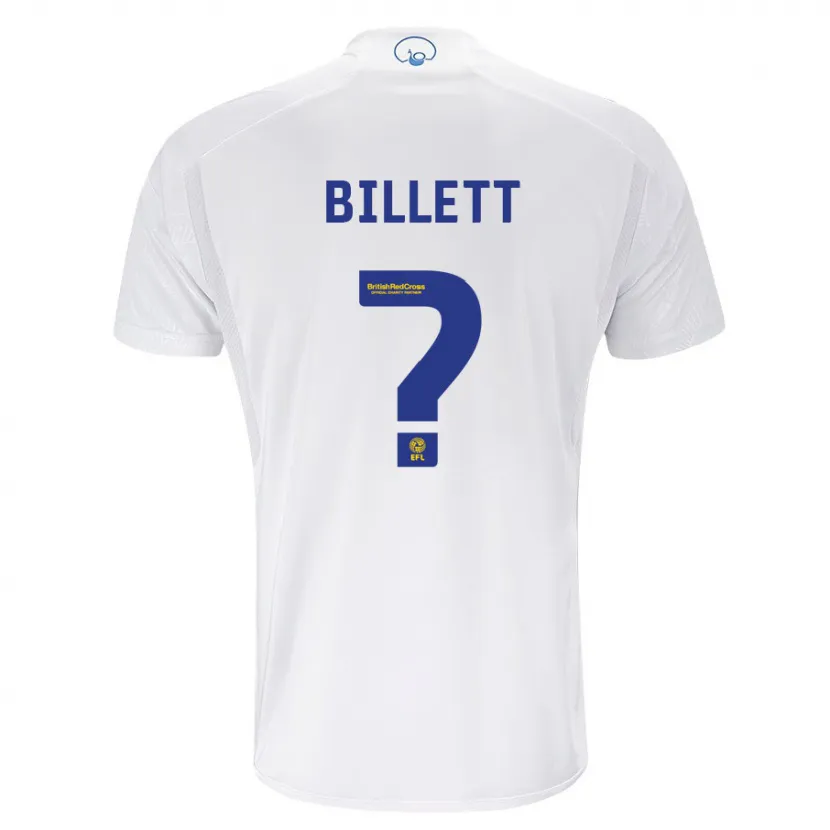 Danxen Niño Camiseta Joe Billett #0 Blanco 1ª Equipación 2023/24 La Camisa