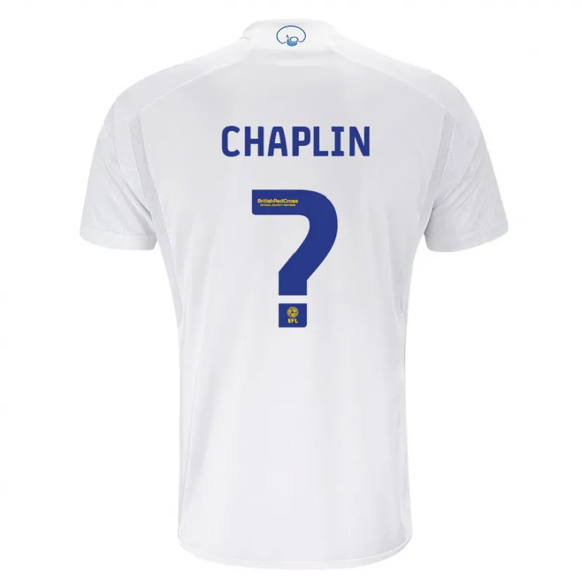 Danxen Niño Camiseta Rhys Chadwick-Chaplin #0 Blanco 1ª Equipación 2023/24 La Camisa