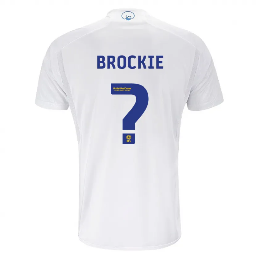 Danxen Niño Camiseta Devon Brockie #0 Blanco 1ª Equipación 2023/24 La Camisa