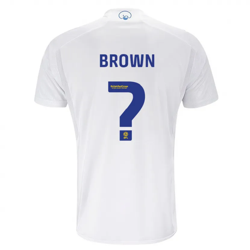 Danxen Niño Camiseta Heaton Brown #0 Blanco 1ª Equipación 2023/24 La Camisa