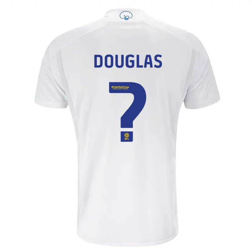 Danxen Niño Camiseta Connor Douglas #0 Blanco 1ª Equipación 2023/24 La Camisa