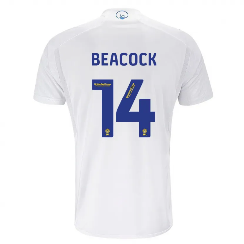 Danxen Niño Camiseta Molly Beacock #14 Blanco 1ª Equipación 2023/24 La Camisa