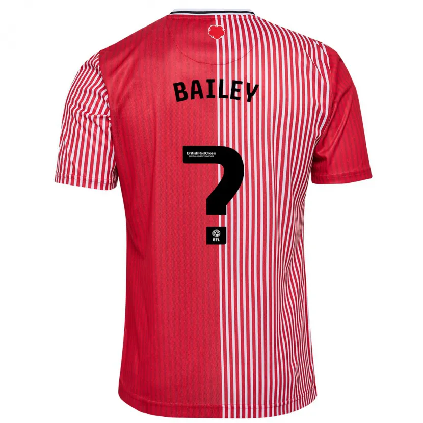 Danxen Niño Camiseta Isaac Bailey #0 Rojo 1ª Equipación 2023/24 La Camisa