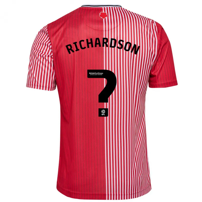 Danxen Niño Camiseta Cale Richardson #0 Rojo 1ª Equipación 2023/24 La Camisa