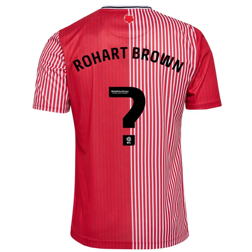 Danxen Niño Camiseta Thierry Rohart-Brown #0 Rojo 1ª Equipación 2023/24 La Camisa