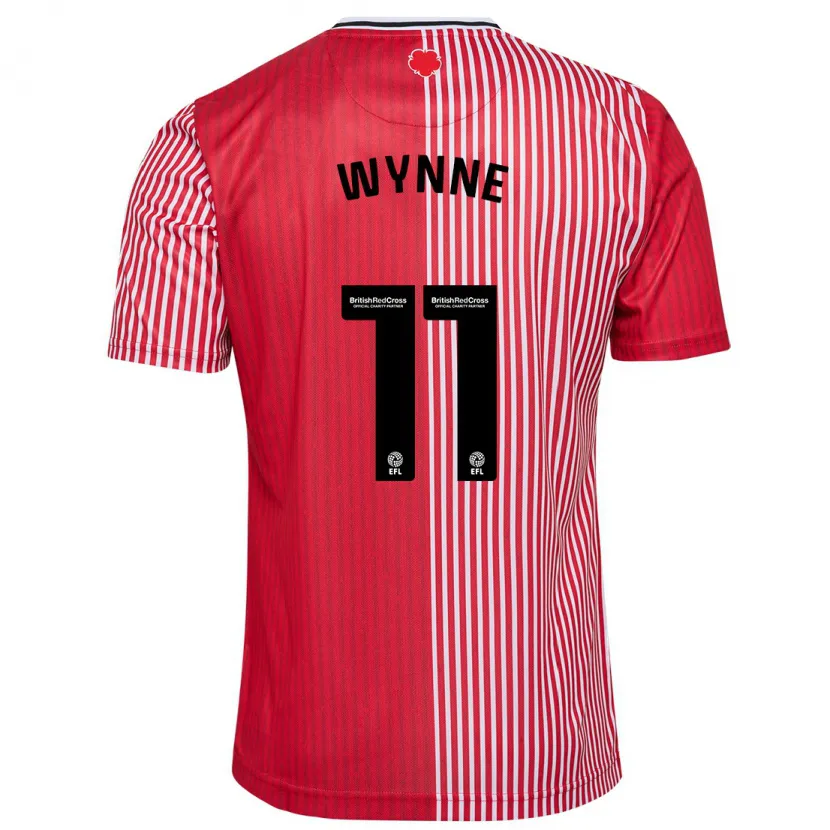 Danxen Niño Camiseta Megan Wynne #11 Rojo 1ª Equipación 2023/24 La Camisa