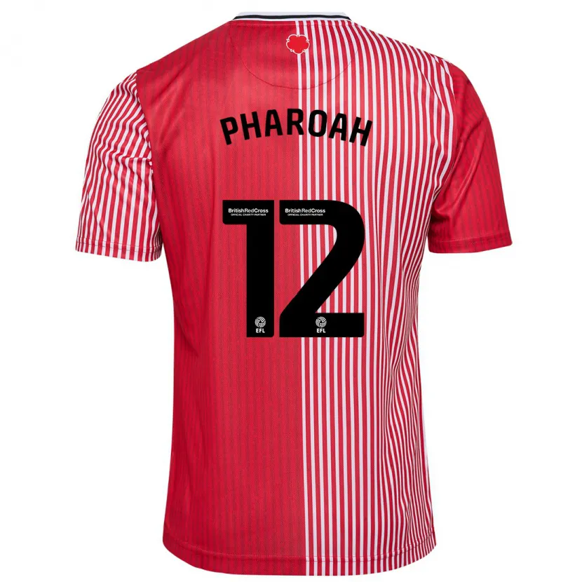 Danxen Niño Camiseta Sophia Pharoah #12 Rojo 1ª Equipación 2023/24 La Camisa