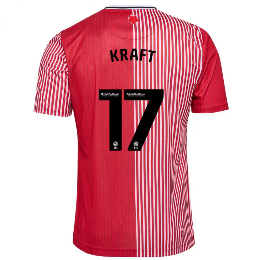 Danxen Niño Camiseta Emily Kraft #17 Rojo 1ª Equipación 2023/24 La Camisa