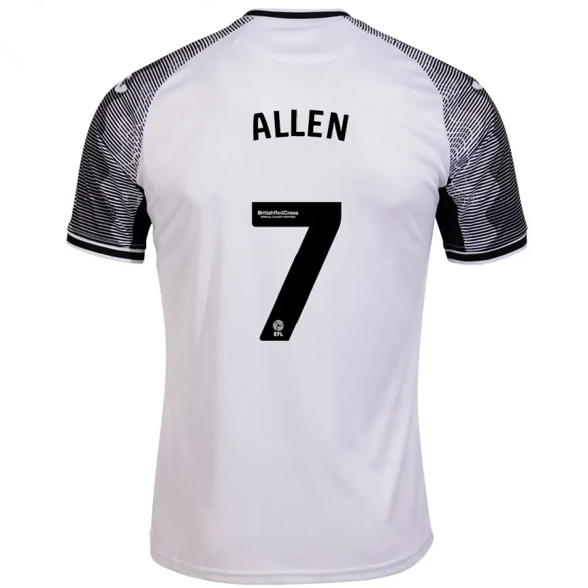 Danxen Niño Camiseta Joe Allen #7 Blanco 1ª Equipación 2023/24 La Camisa