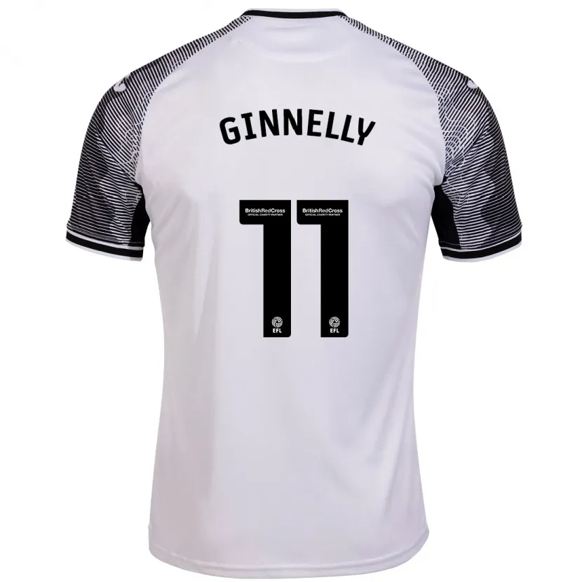 Danxen Niño Camiseta Josh Ginnelly #11 Blanco 1ª Equipación 2023/24 La Camisa