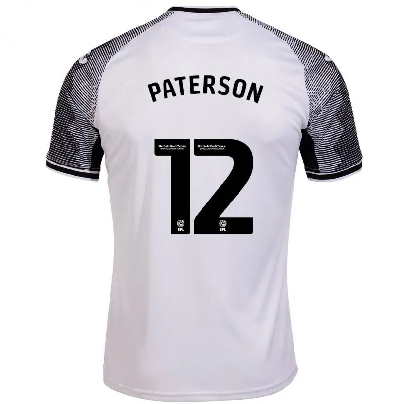 Danxen Niño Camiseta Jamie Paterson #12 Blanco 1ª Equipación 2023/24 La Camisa