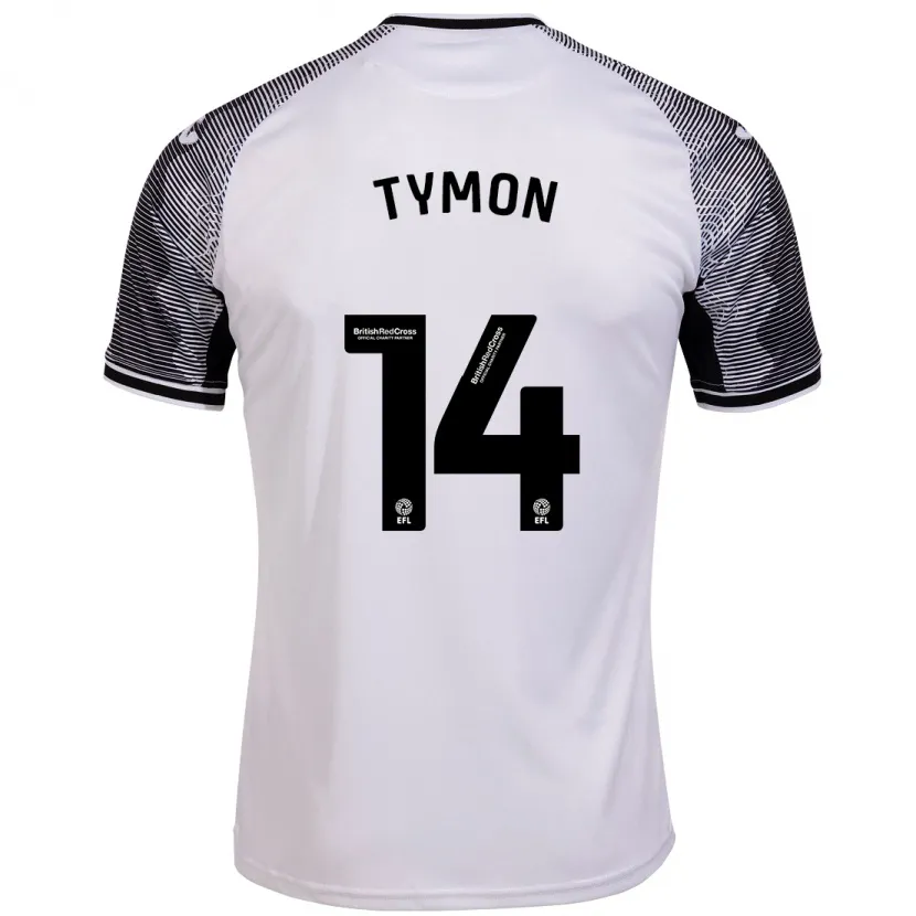 Danxen Niño Camiseta Josh Tymon #14 Blanco 1ª Equipación 2023/24 La Camisa