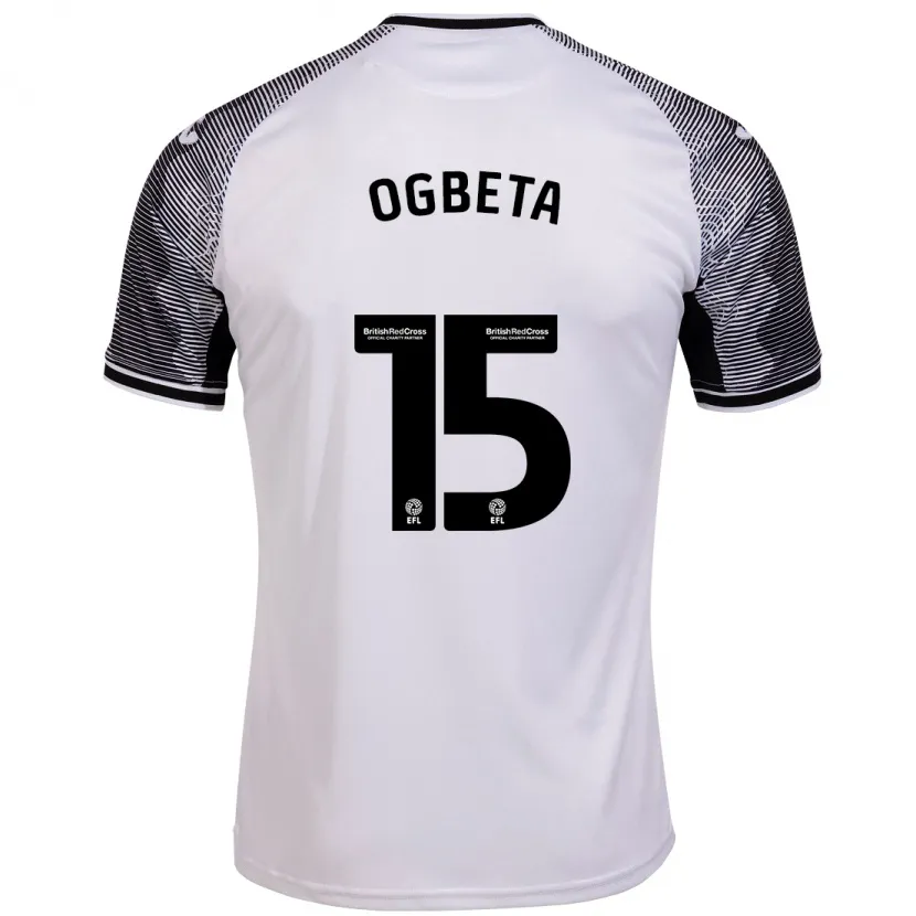 Danxen Niño Camiseta Nathanael Ogbeta #15 Blanco 1ª Equipación 2023/24 La Camisa