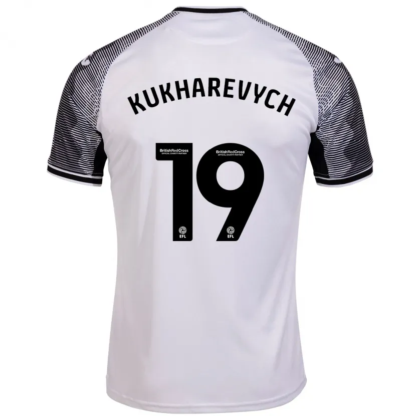 Danxen Niño Camiseta Mykola Kukharevych #19 Blanco 1ª Equipación 2023/24 La Camisa