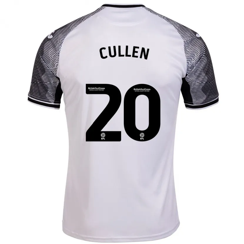 Danxen Niño Camiseta Liam Cullen #20 Blanco 1ª Equipación 2023/24 La Camisa