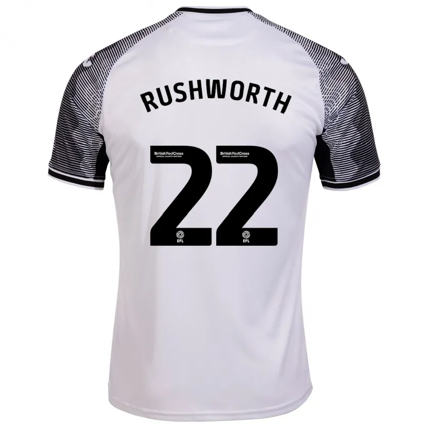 Danxen Niño Camiseta Carl Rushworth #22 Blanco 1ª Equipación 2023/24 La Camisa