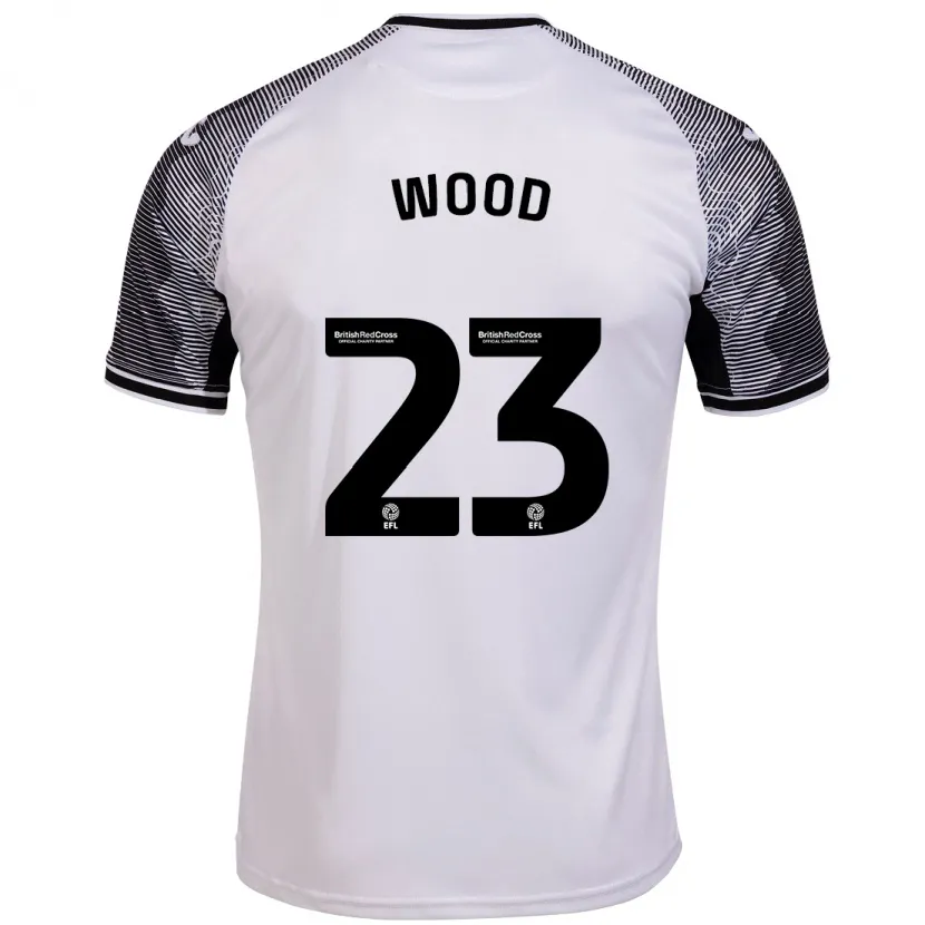 Danxen Niño Camiseta Nathan Wood #23 Blanco 1ª Equipación 2023/24 La Camisa