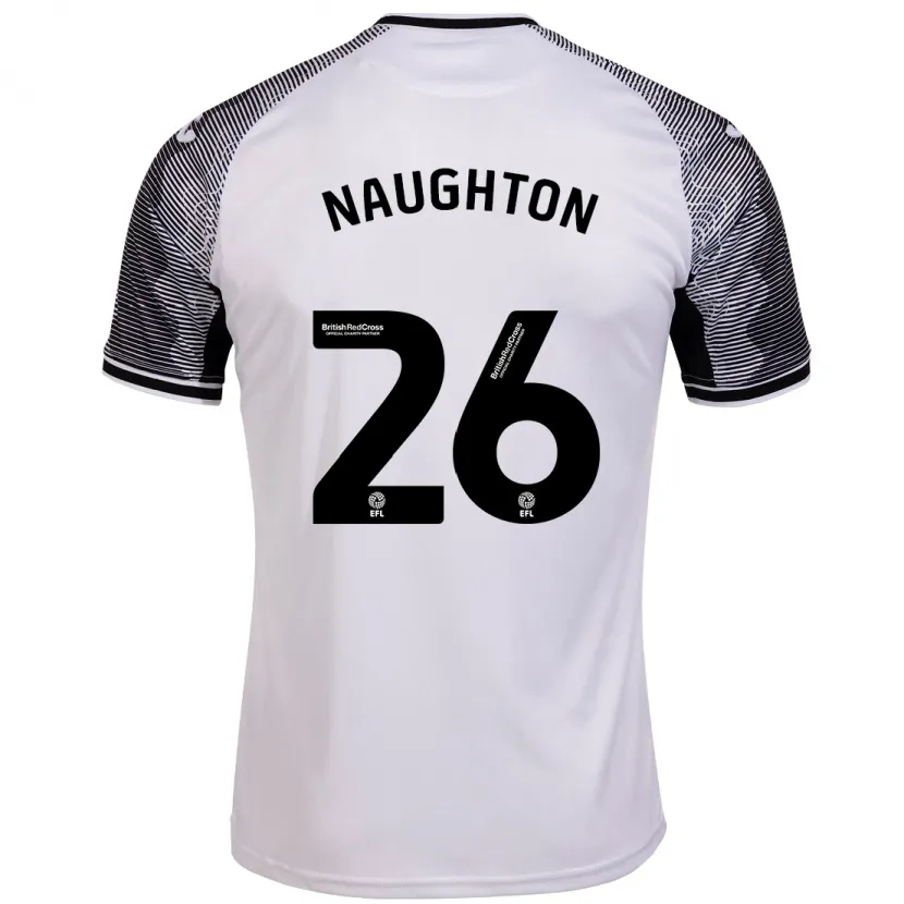 Danxen Niño Camiseta Kyle Naughton #26 Blanco 1ª Equipación 2023/24 La Camisa