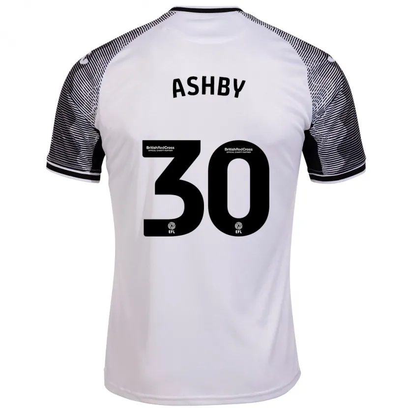 Danxen Niño Camiseta Harrison Ashby #30 Blanco 1ª Equipación 2023/24 La Camisa