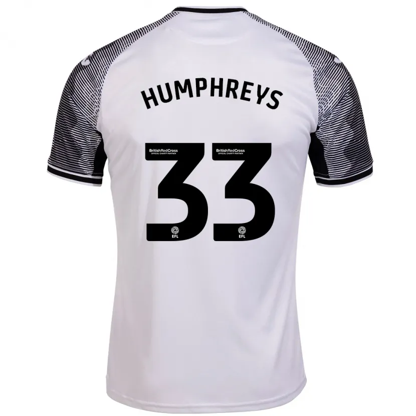 Danxen Niño Camiseta Bashir Humphreys #33 Blanco 1ª Equipación 2023/24 La Camisa