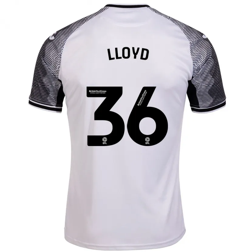 Danxen Niño Camiseta Ben Lloyd #36 Blanco 1ª Equipación 2023/24 La Camisa