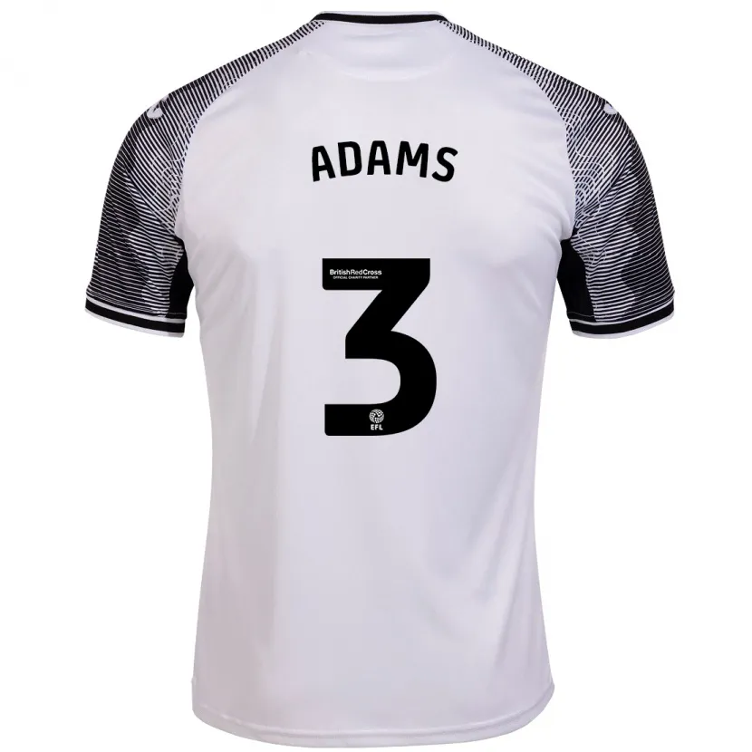 Danxen Niño Camiseta Sarah Adams #3 Blanco 1ª Equipación 2023/24 La Camisa