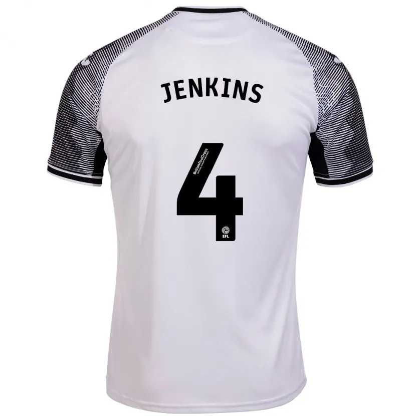 Danxen Niño Camiseta Shaunna Jenkins #4 Blanco 1ª Equipación 2023/24 La Camisa