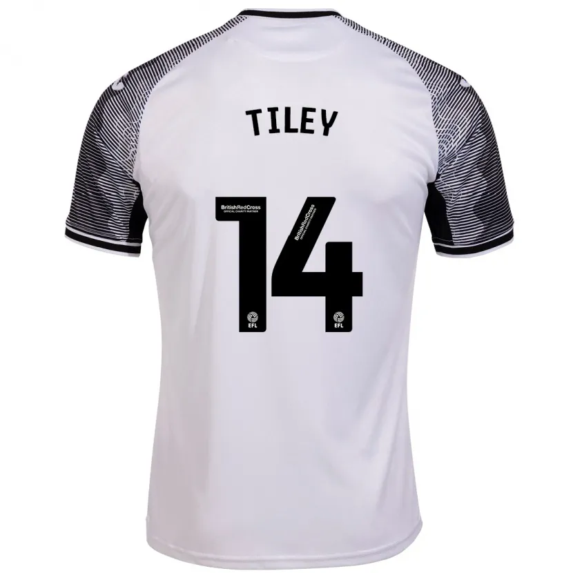 Danxen Niño Camiseta Chloe Tiley #14 Blanco 1ª Equipación 2023/24 La Camisa