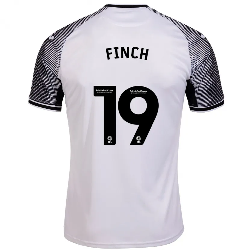 Danxen Niño Camiseta Lucy Finch #19 Blanco 1ª Equipación 2023/24 La Camisa