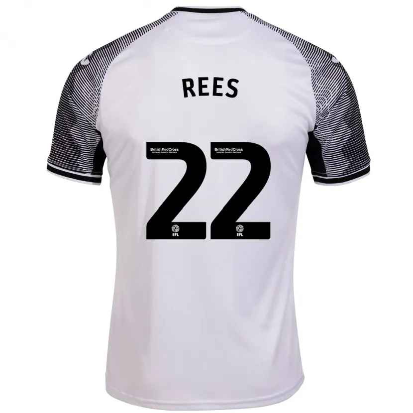 Danxen Niño Camiseta Nia Rees #22 Blanco 1ª Equipación 2023/24 La Camisa