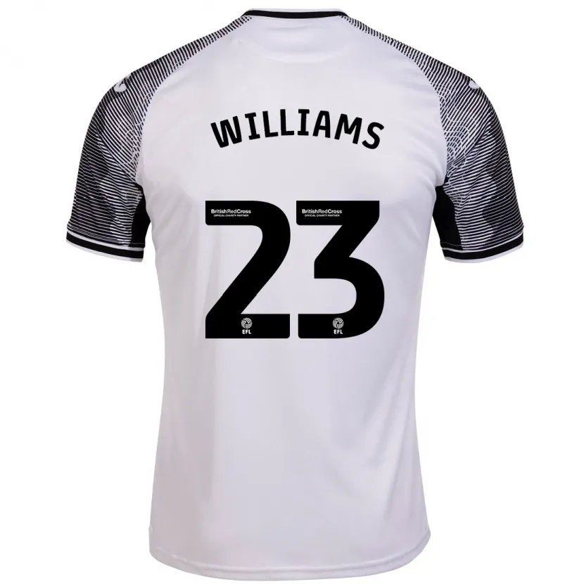 Danxen Niño Camiseta Jessica Williams #23 Blanco 1ª Equipación 2023/24 La Camisa