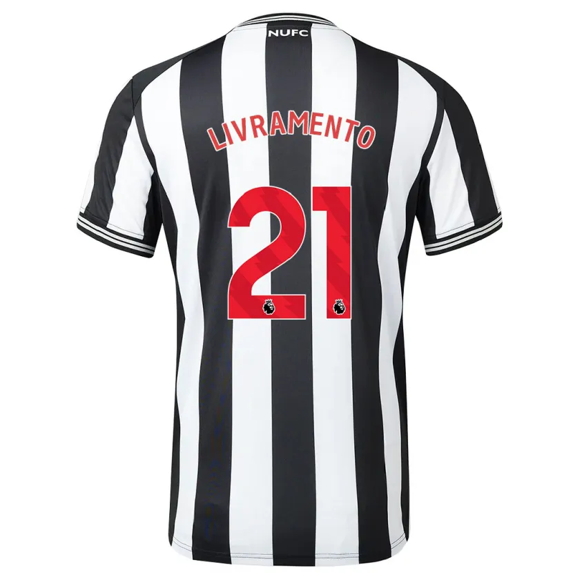 Danxen Niño Camiseta Tino Livramento #21 Blanco Negro 1ª Equipación 2023/24 La Camisa