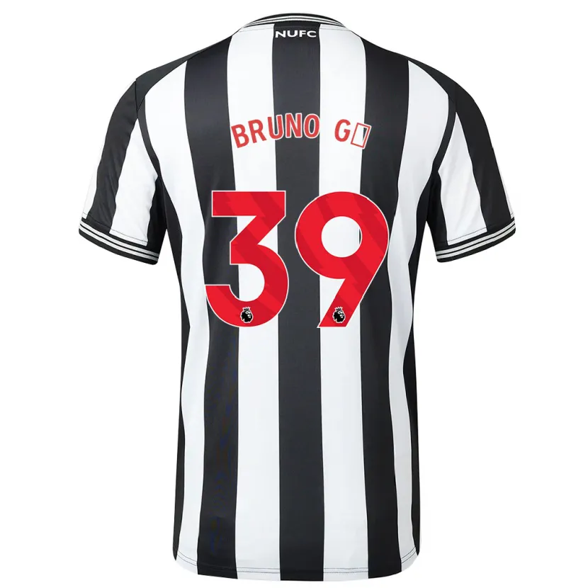 Danxen Niño Camiseta Bruno Guimarães #39 Blanco Negro 1ª Equipación 2023/24 La Camisa