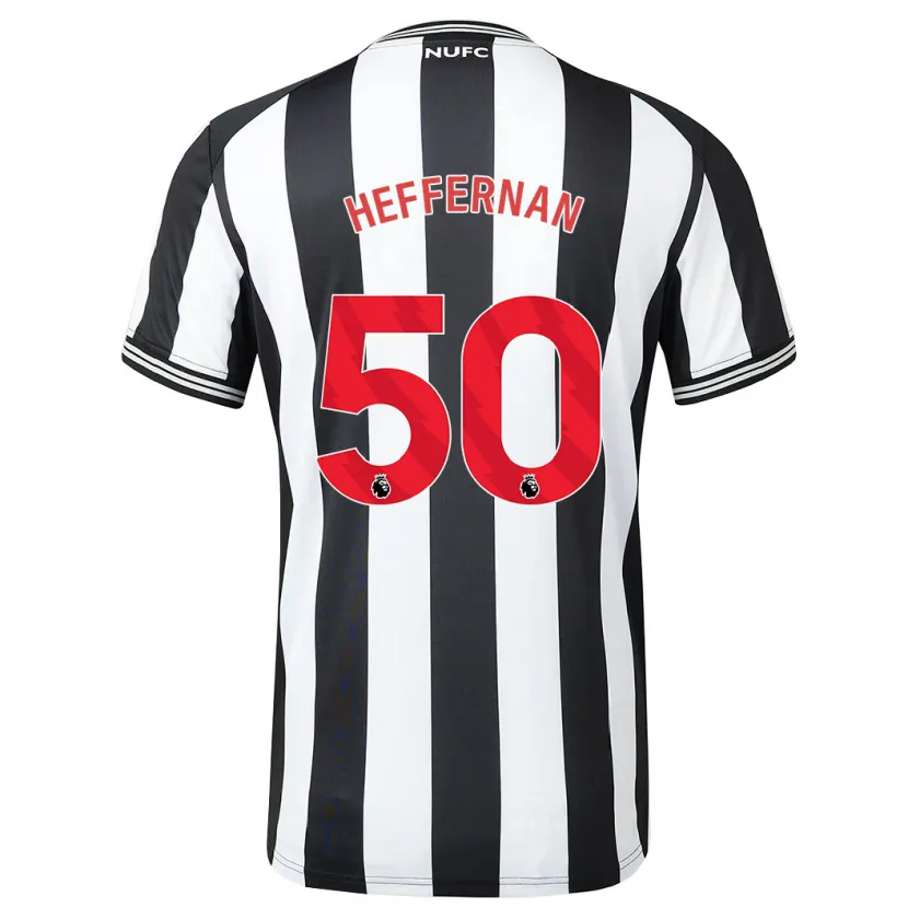 Danxen Niño Camiseta Cathal Heffernan #50 Blanco Negro 1ª Equipación 2023/24 La Camisa