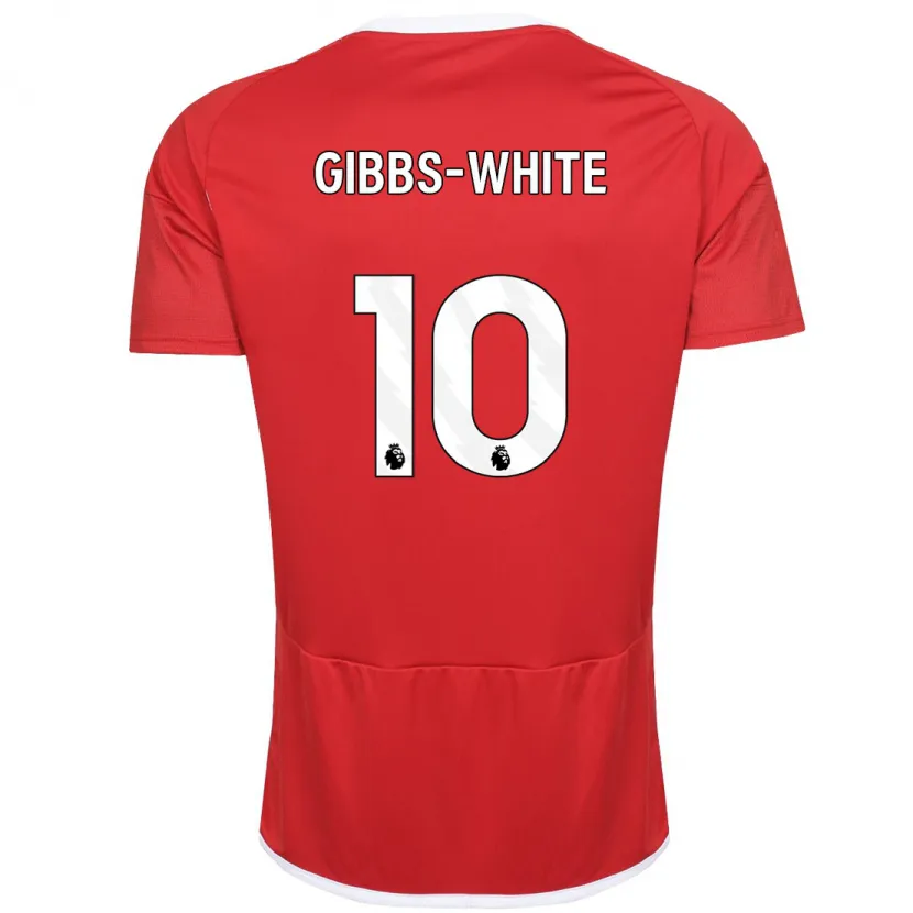 Danxen Niño Camiseta Morgan Gibbs-White #10 Rojo 1ª Equipación 2023/24 La Camisa